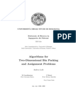 Algorithms For Two-Dimensional Bin Packing and Assignment Problems - Lodi