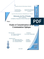 Etude Et Caractérisation de La Commutation Optique