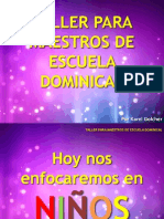 Taller para Maestros de Escuela Dominical