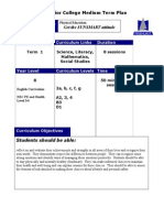 Medium Term Planning Sunsmart Term 1