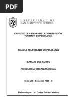 8º Psicología Organizacional