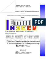 Ecosit3 - Rapport Principal Sur La Pauvrete - Tchad 2011 - Version Publiee