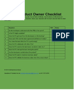 10-Product Owner Checklist