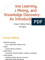 Dm1 Introduction ML Data Mining