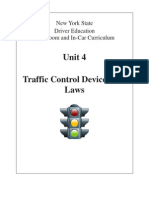 4 Nysdtsea Unit 4 Traffic Control Devices and Laws