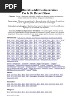 Additifs Alimentaires Toxiques