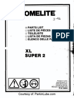 Homelite XL Super 2 Chainsaw Parts Manual