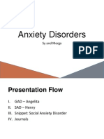 Anxiety Disorder and Case Presentation