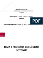 Tema 3 1 Procesos Geologicos Internos