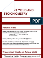 Percent Yield and Theoretical Yield