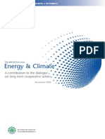 Energy & Climate: A Contribution To The Dialogue On Long Term Cooperative Action