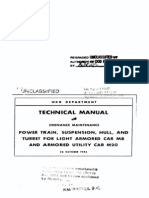 TM 9-1743 Power Train, Suspension, Hull, and Turret For Light Armored Car M8, Etc 1943