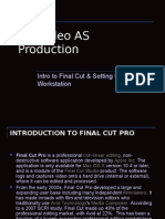 Art Video AS Production: Intro To Final Cut & Setting Up A Workstation