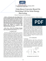 High Voltage Gain Boost Converter Based On Three State Switching Cell For Solar Energy Harvesting