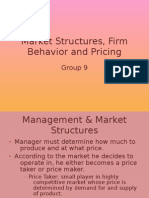 Marketing Structure, Pricing