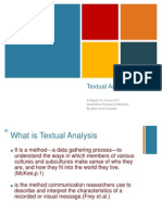 Textual Analysis