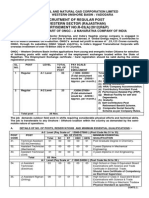 Recruitment of Regular Post in Western Sector (Rajasthan) ADVERTISEMENT NO.R-03 (A) /2012 (R&P)