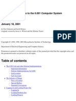 Don'T Panic: An Introductory Guide To The 6.001 Computer System Edition 1.3 January 18, 2001