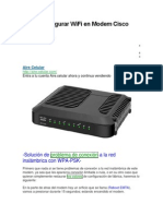 Cómo Configurar WiFi en Modem Cisco DPC 2420