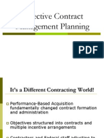 Effective Contract Management Planning