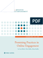 Promising Practices in Online Engagement