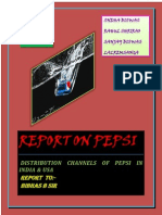 Report On Pepsi: Report To:-Bibhas B Sir