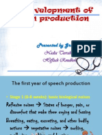 The Development of Speech Production