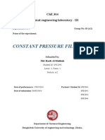 Constant Pressure Filtration