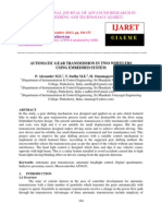 Automatic Gear Transmission in Two Wheelers Using Embedded System