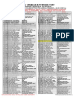 CET - 40-55.99%ile - Qualified To Enroll in Agri, Forestry, Esu