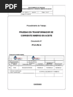 PT.01.PE.10 Transformador de Corriente Inmersa en Aceite