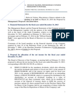 Annual Shareholders' Meeting - 03.24.2014 - Management Proposal