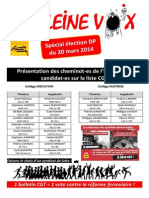 Tract Électoral CGT ECT PRG DP 2014