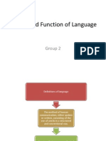 Nature and Function of Language