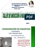 Taller de Induccion de Pasantias en La Ubv