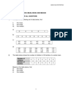 STATISTICS - Mean Mode Median