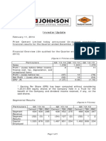 Prism Cement Limited: Investor Update Feb 2014