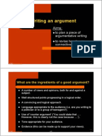 Bulding An Argument