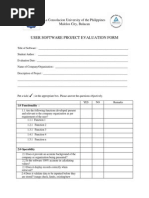 Software Project Evaluation Form PDF