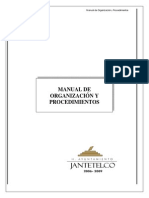 Manual de Organización de Jantetelco Mor