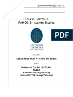 Course Portfolio Islamic Studies