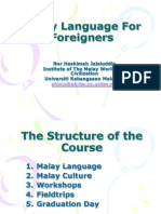 Malay Language For Foreigners