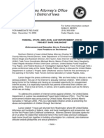 Alberto Gonzales Files - Projectsafechildhood Gov-Psc Iowa 121506