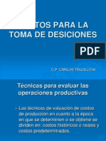 Costos para La Toma de Desiciones