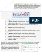 Formato de Fuente Powerpoint 2007