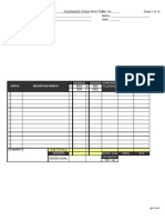 Tolerance Stackup Template