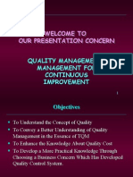 Quality Management Management For Continuous Improvement