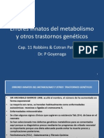 Errores Congenitos Del Metabolismo y Otros Trastornos Geneticos