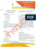 Examen de Admision Unmsm 2014 Ii Area de Letras PDF