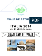 Guia de Viaje de Estudios Italia 2014